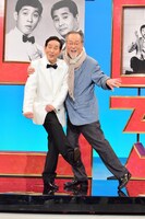 萩本欽一と仲代達矢（左から）。(c)NHK