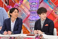 （左から）ナインティナイン矢部、ウエンツ瑛士。(c)TBS