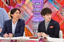 （左から）ナインティナイン矢部、ウエンツ瑛士。(c)TBS