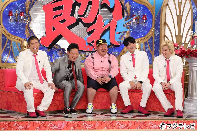 （左から）ハライチ澤部、ANZEN漫才、劇団ひとり、メイプル超合金カズレーザー。