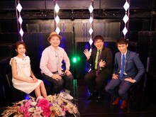 左から曽田茉莉江、鈴木おさむ、ジャイアントジャイアン。(c)BSフジ