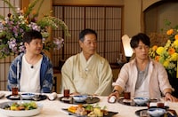 左から月亭方正、月亭八方、陣内智則。(c)読売テレビ