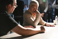 タウンワーク新CM「予備校講師」編の撮影中の様子。