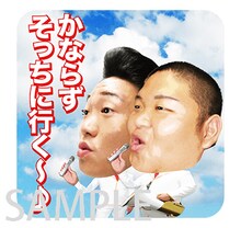 LINEスタンプ「ANZEN漫才（みやぞん＆あらぽん）」のイメージ。(c)asaikikaku