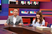 （左から）タカアンドトシ・トシ、入山杏奈。(c)中京テレビ