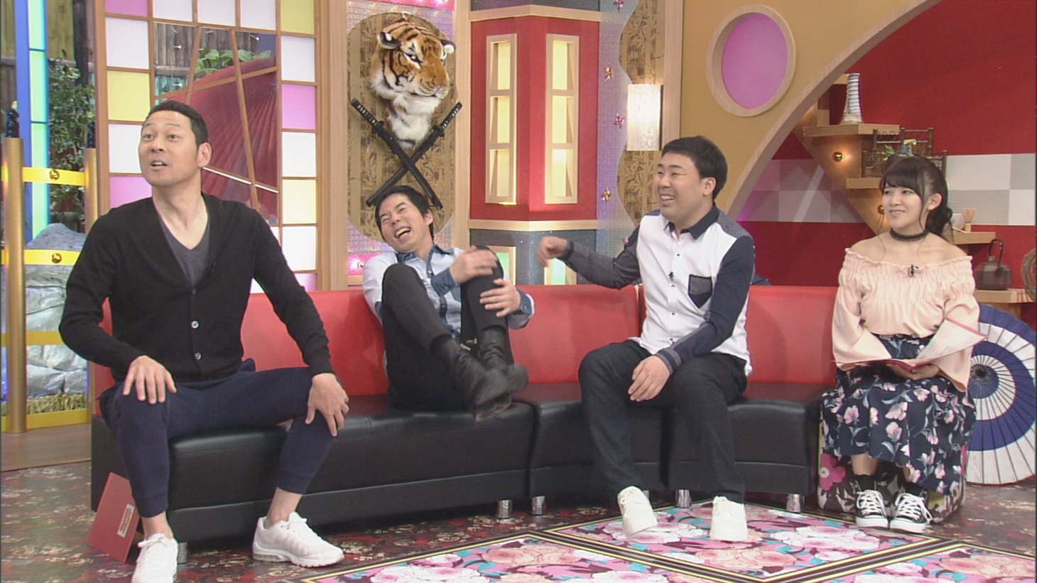 （左から）東野幸治、今田耕司、フットボールアワー岩尾、天木じゅん。(c)CBC