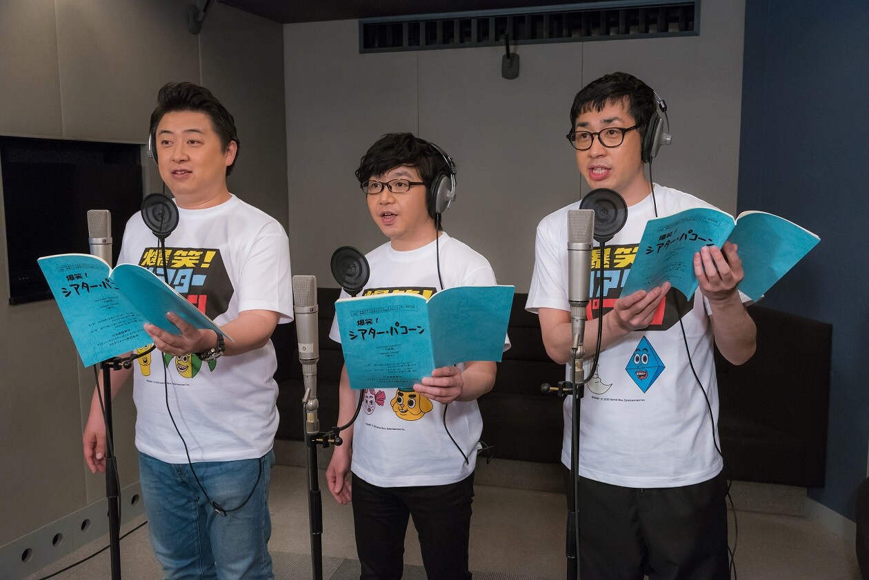 アフレコ中のフラミンゴ。