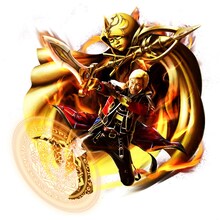 「グランドサマナーズ」に登場するメイプル超合金カズレーザー。