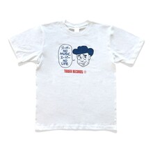 ハリウッドザコシショウとタワーレコードのコラボTシャツ。