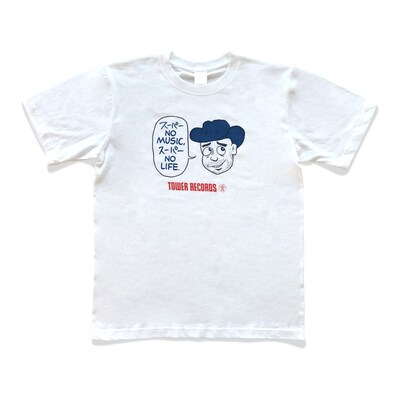 ハリウッドザコシショウとタワーレコードのコラボTシャツ。
