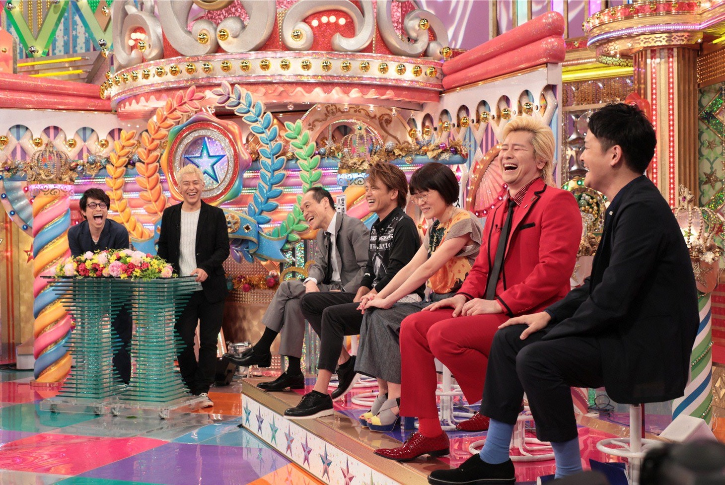 「金曜★ロンドンハーツ」の新企画「有り難いけど、このイメージで苦しんでます」のワンシーン。(c)テレビ朝日