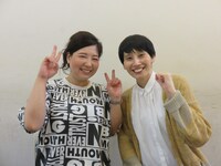 左からアジアン馬場園、ハリセンボンはるか。