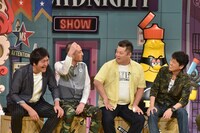 左からスリムクラブ、ブラックマヨネーズ。(c)読売テレビ