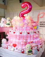 2周年記念ケーキ型オブジェ