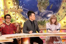 （左から）藤井フミヤ、雨上がり決死隊・宮迫、きゃりーぱみゅぱみゅ。