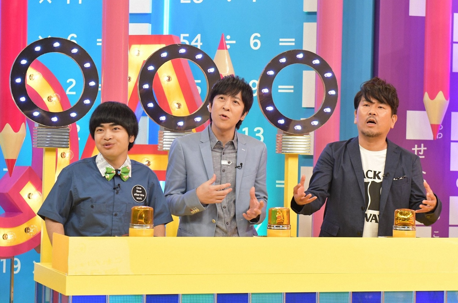 （左から）加藤諒、伊藤一朗、FUJIWARA藤本。(c)TBS