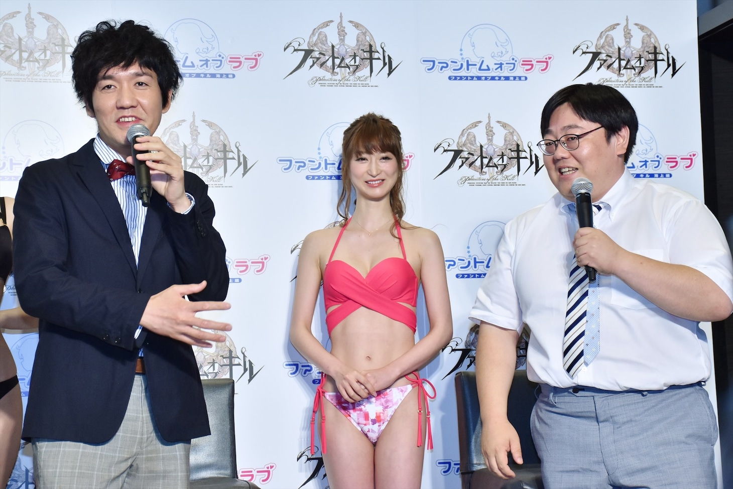 タイムマシーン3号と水着美女。