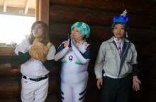 「～発掘！新世代キャラ芸人～ 藤崎マーケットの出てこい！キャラバンバン」のワンシーン。(c)読売テレビ