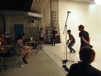 コント撮影の様子。