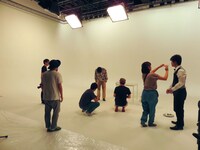 コント撮影の様子。