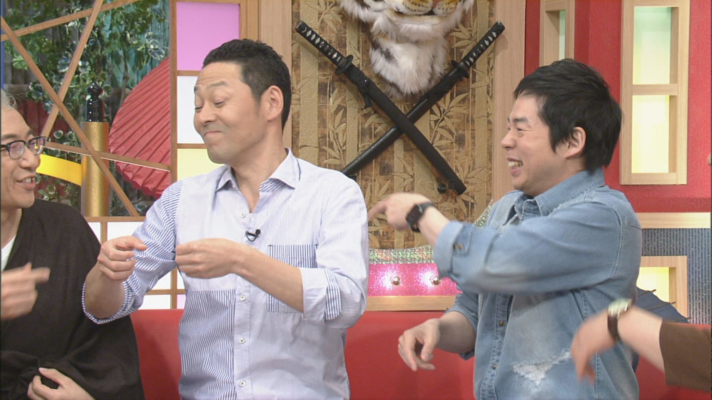 （左から）東京03角田、東野幸治、今田耕司。(c)CBC