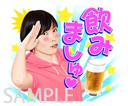 「尼神インターずっとなにしてんねんスタンプ」サンプル画像