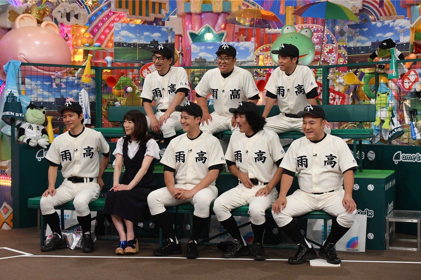 「夏のアメトーーーーク 高校野球大大大大好き 栄冠は君に輝くSP」の出演者たち。(c)テレビ朝日