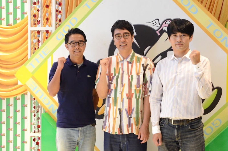 「ゴッドタン 最初でたぶん最後のゴールデンスペシャル」の囲み取材会の様子。