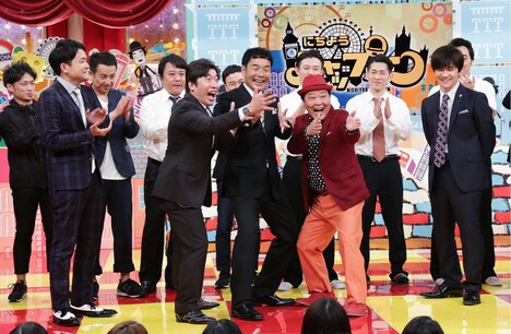 「にちようチャップリン」に登場するトリオ芸人たち。