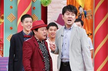 ダチョウ倶楽部・上島（左）と土田晃之（右）。