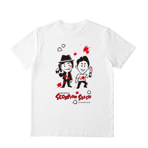 「しずる単独ライブ『Scorpion Slash』」の公式グッズのTシャツ。
