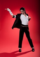 マイケル・ジャクソンの等身大フィギュア。