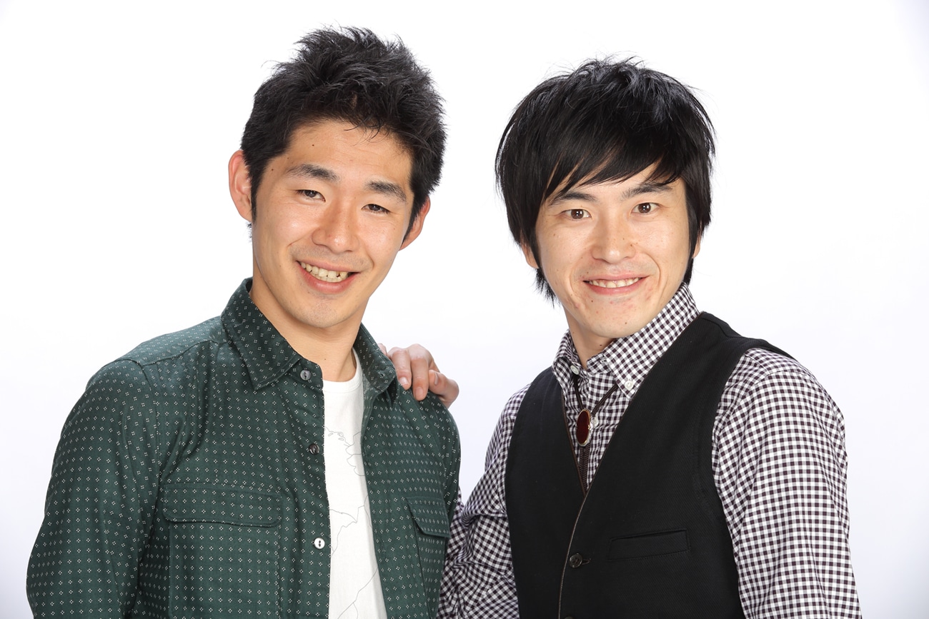 しずる。左から池田一真、村上純。