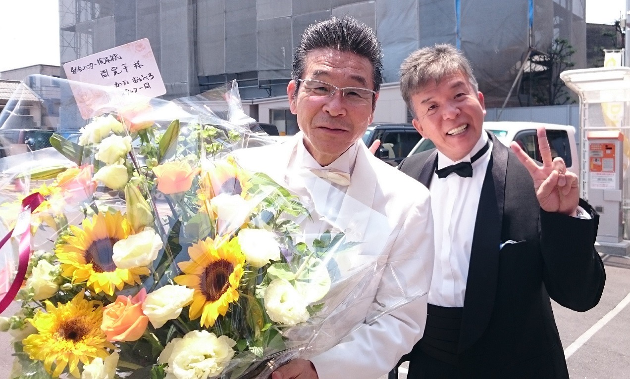 番組に復帰する間寛平（左）と、村上ショージ（右）。(c)関西テレビ