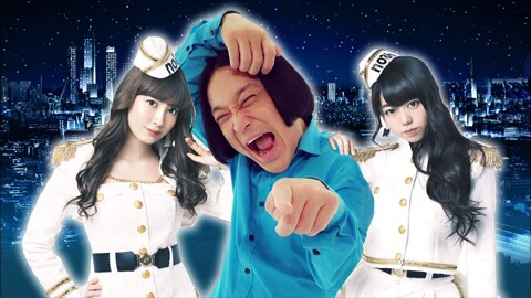 「#ハイ_ポール・フェス」に出演する「新生ノースリーブス」の永野（中央）と小嶋陽菜（左）、峯岸みなみ（右）。