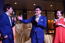 左から銀シャリ、ベッキー。