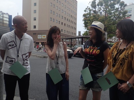 （左から）バイきんぐ小峠、田中みな実、椿鬼奴、大久保佳代子。(c)CBC