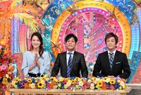 （左から）森葉子アナ、ネプチューン名倉、ネプチューン堀内。(c)テレビ朝日