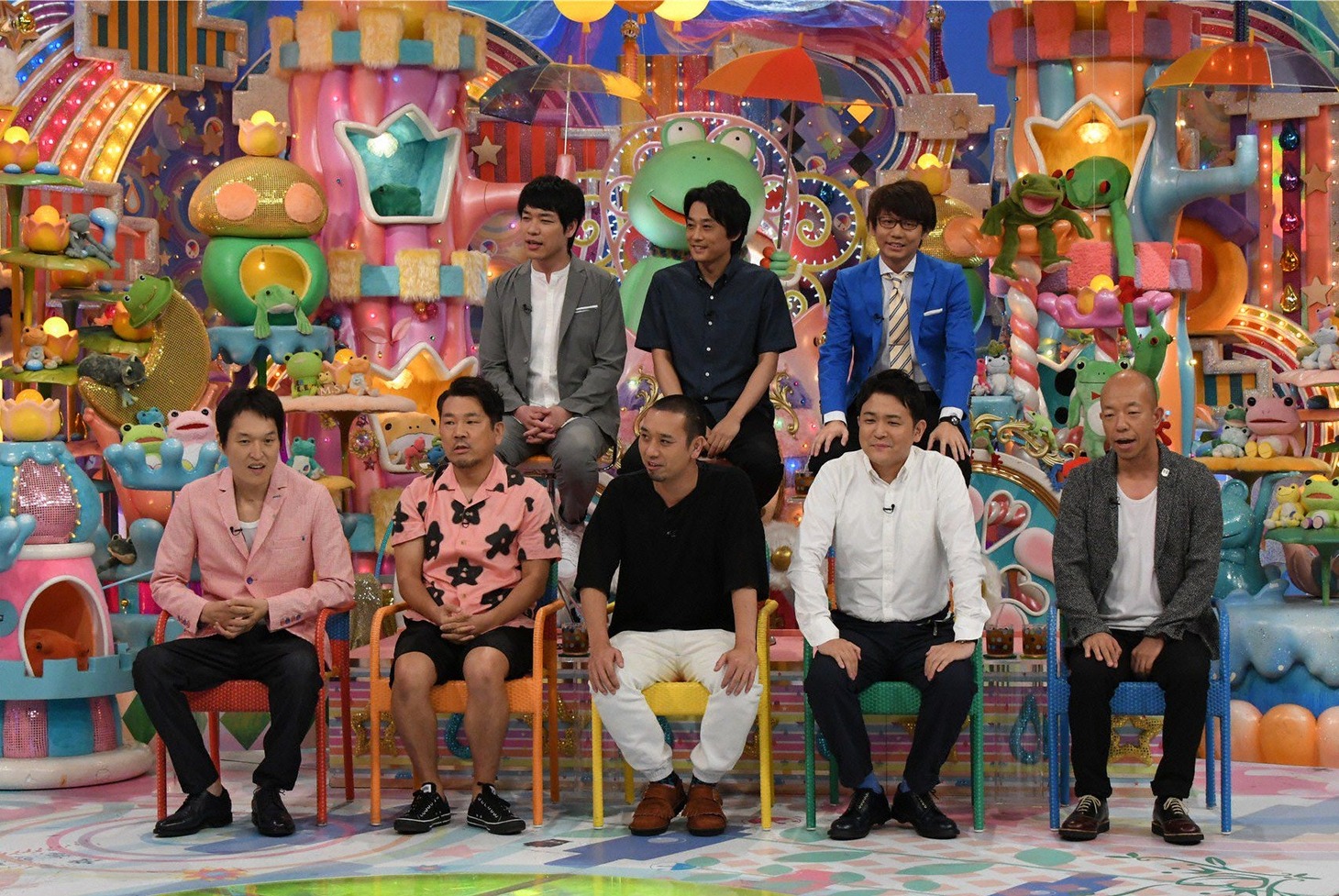 「日曜もアメトーーク！」の「珍プレー好プレーGP」に出演する芸人たち。(c)テレビ朝日