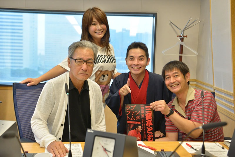 左から大竹まこと、はるな愛、三遊亭とむ、太田英明。(c)文化放送