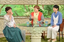 左から阿川佐和子、ハリセンボン。(c)MBS