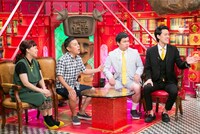 （左から）なるみ、ナインティナイン岡村、霜降り明星。(c)ABC