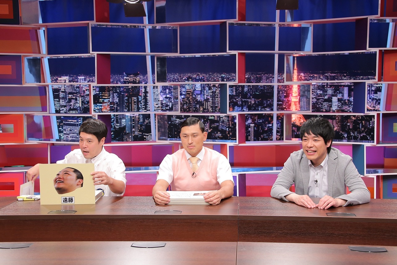 （左から）タカアンドトシ・タカ、オードリー春日、麒麟・川島。(c)中京テレビ