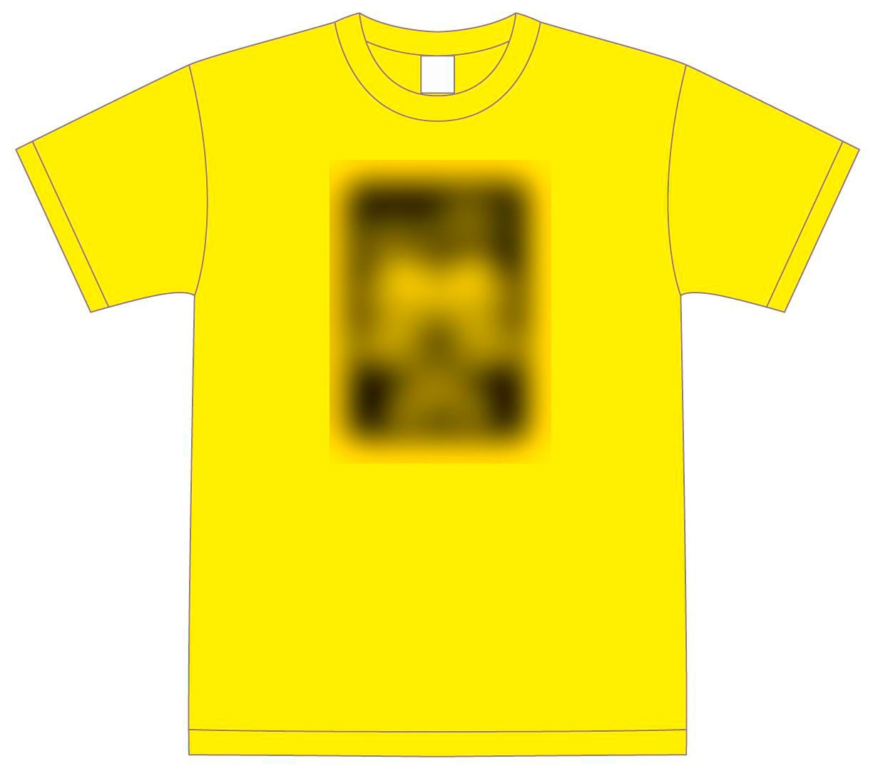 バンドTシャツ（ネタバレのためプリントはモザイク処理）
