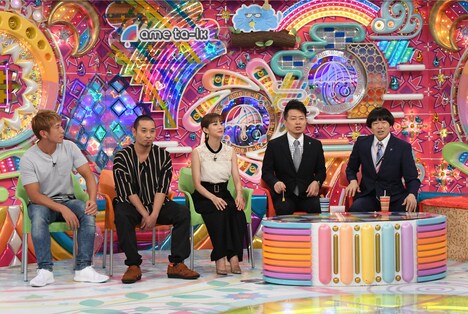 (左から)ブリリアン・コージ、千鳥・大悟、堀田茜、雨上がり決死隊。(c)テレビ朝日
