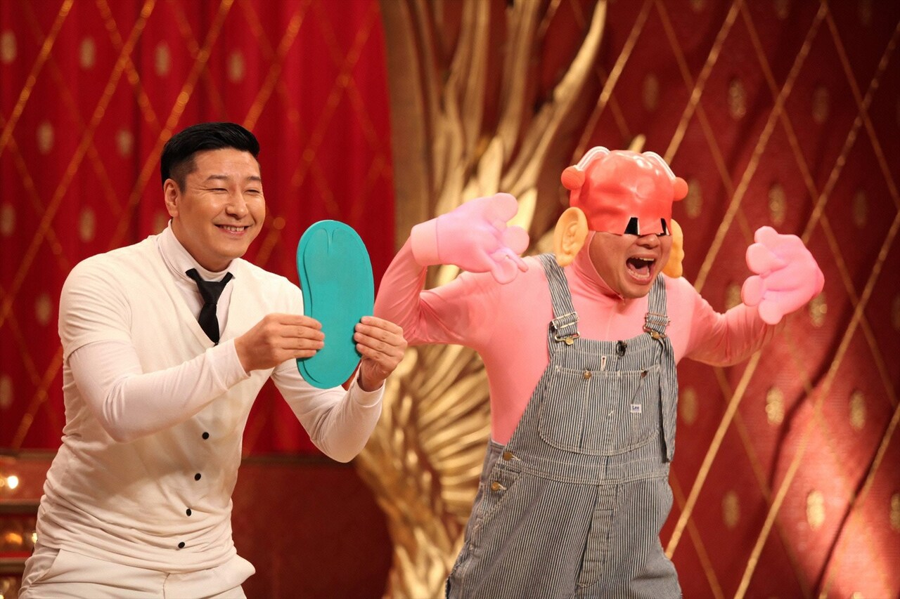 「ネタパレ」に出演する、チョコレートプラネット。(c)フジテレビ