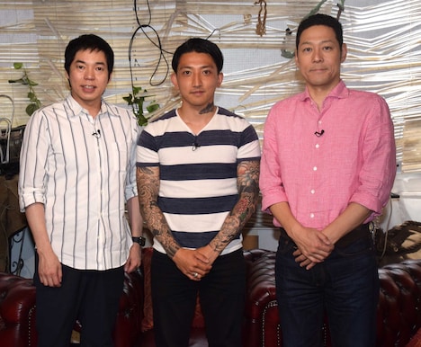 左から今田耕司、後藤祐樹、東野幸治。