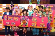 「ハロウィンカワイイ プロジェクト」発表会に登壇した（上段左から）宇佐卓真、おかずクラブ、越智ゆらの、（下段左から）増田セバスチャン、横澤夏子、福原遥、千鳥。