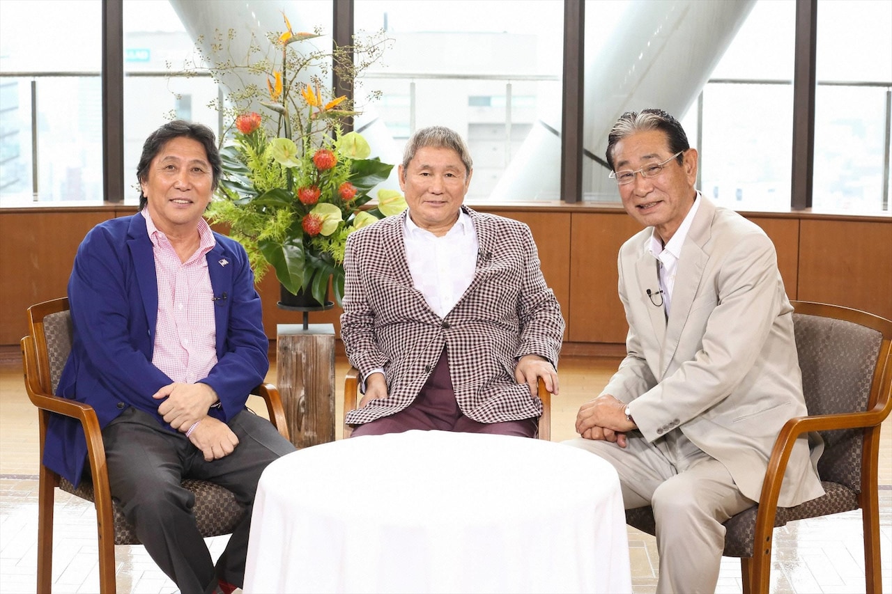 「ボクらの時代」に出演する、ビートたけし、星野仙一（右）、松尾雄治（左）。(c)フジテレビ