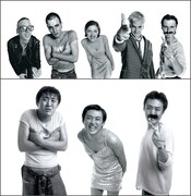 「トレインスポッティング」の登場人物になりきる21年前の劇団ひとり。「犬田号」（太田出版）より。